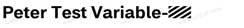 Peter Test Variable字体转换